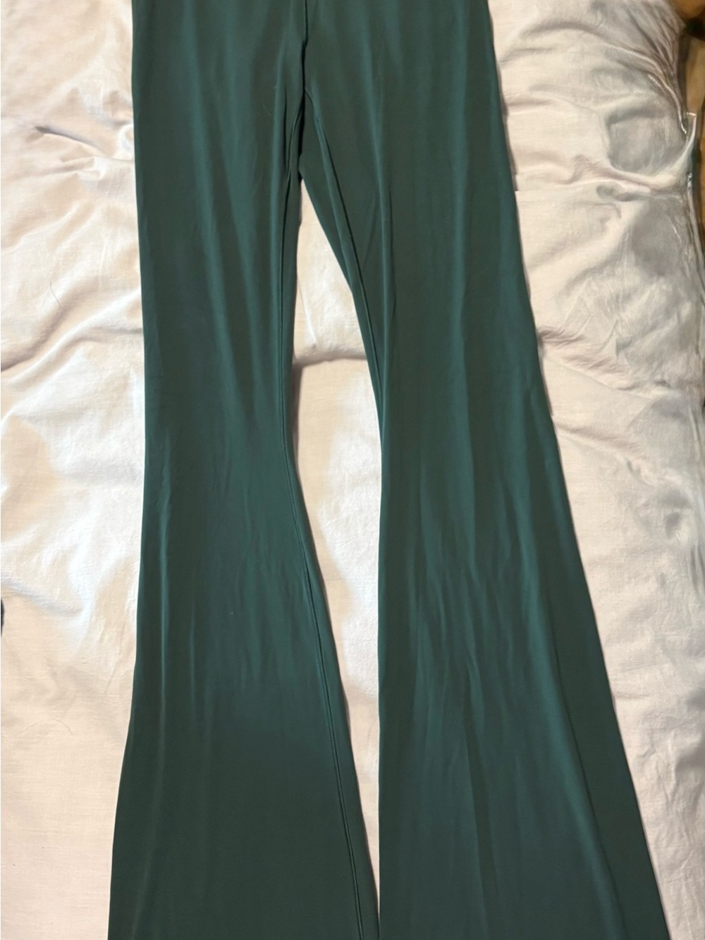 aerie Dark Green High-Rise Flared Pants - TALL